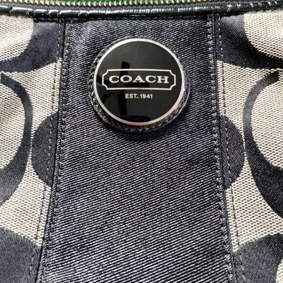 COACH Authentic Signature Jacquard Bag F17439 - Picture 4 of 15